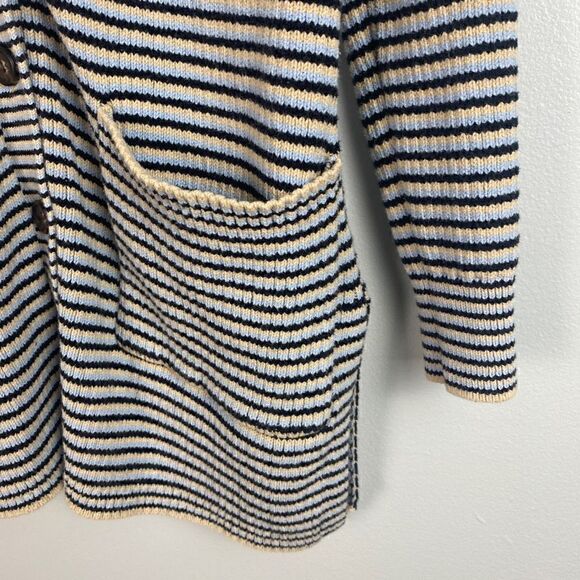 A.L.C Caspian striped Button Front cotton-blend cardigan - Picture 10 of 15